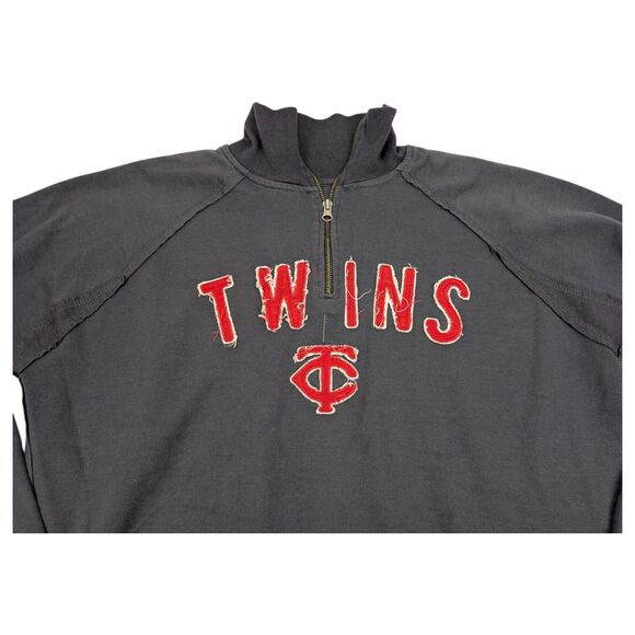 MLB Minnesota Twins Sweatshirt 1/4 Zip - Picture 3 of 8